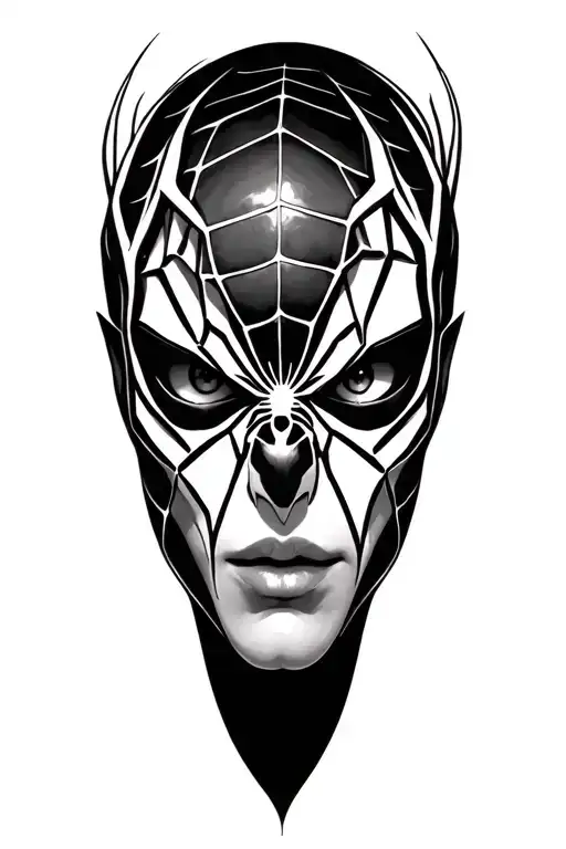 Spider Realism With Face Shown Descending