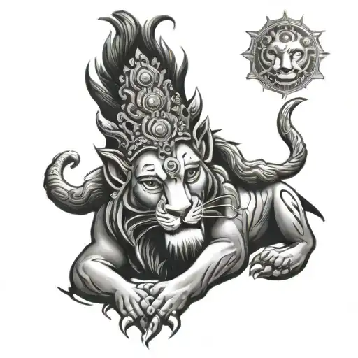 Lion Shiva Buddha