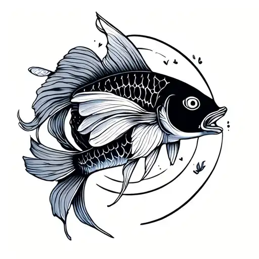 Pisces Unique Simple Colourful Spiritual Meaningful