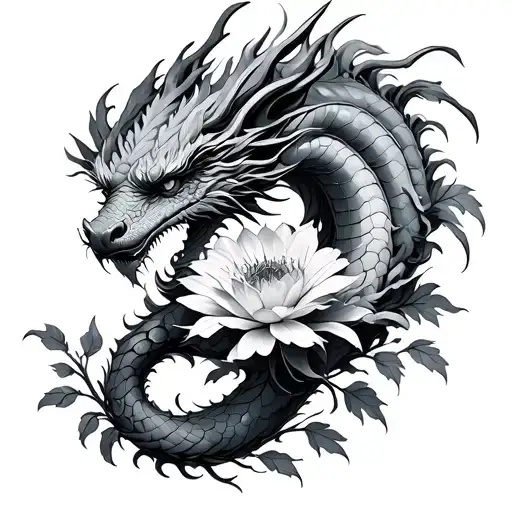 Flower And Dragon