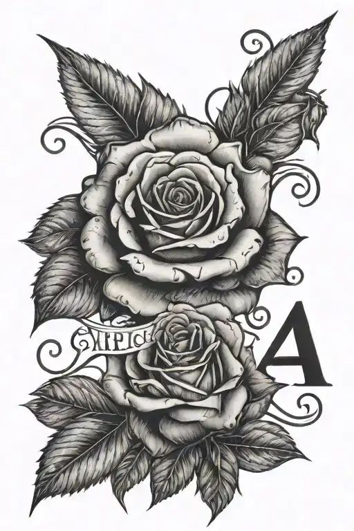 July 4Th 2024 In Roman Numerals With Rose And The Name Arleona