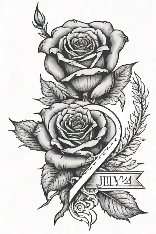 July 4Th 2024 In Roman Numerals With Rose