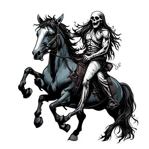 Ghoul Riding An Undead Horse