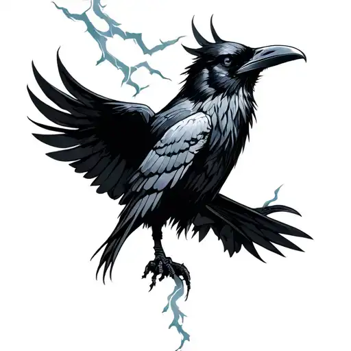 Raven Lightning Forest