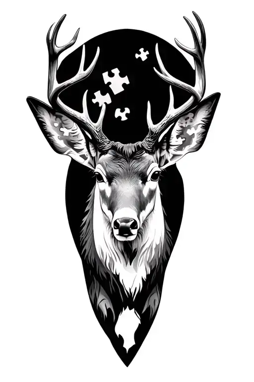 Stag Wilderness Jigsaw Pieces