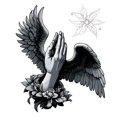 Praying Hand Angel