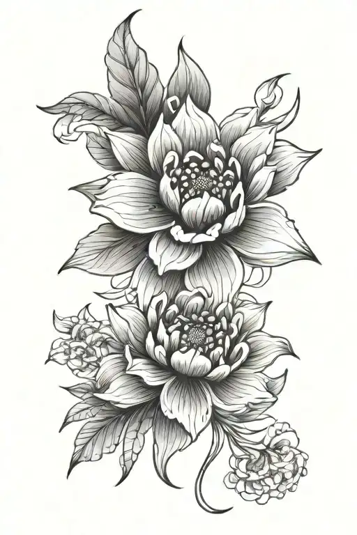 Fine Line Flower Asia