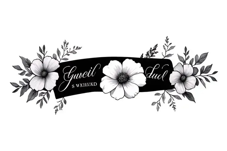 Flowers Wrapping With Names Incorporated