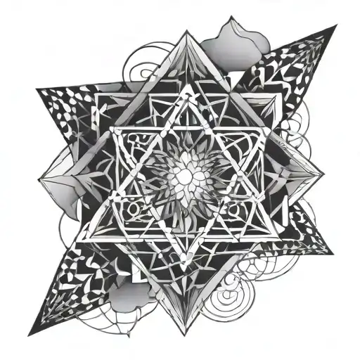 Sacred Geometry Abstract Linework