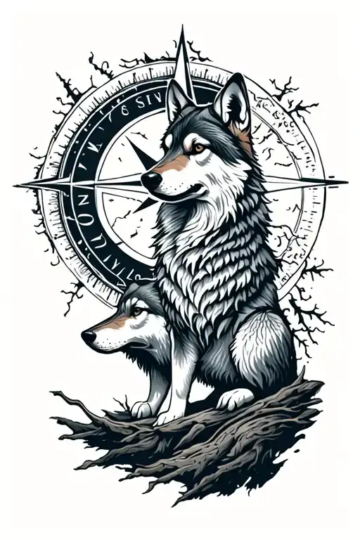 Wolf Trees Compass