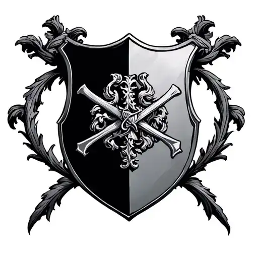 Scottish Noble Shield Crossed