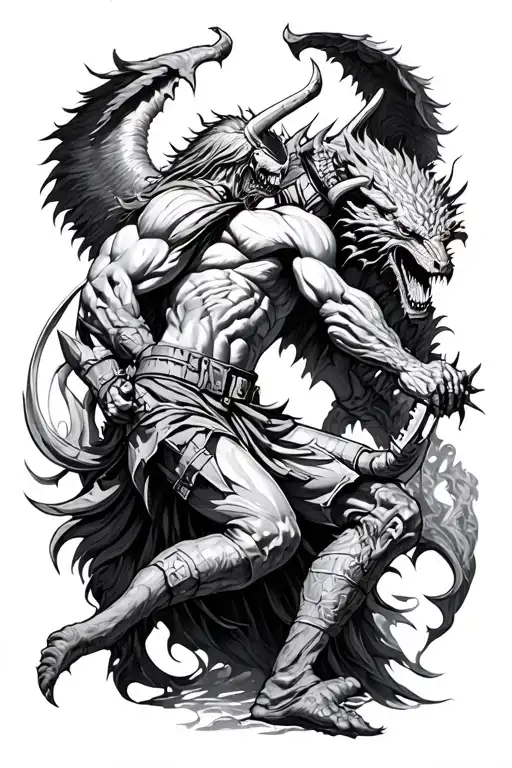 Marine Battling Demons