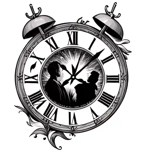 Mother And Son Clock