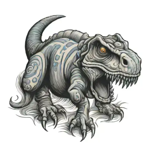 Blue Heeled Dog Crossed With A T Rex