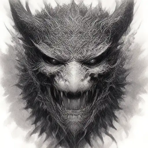 Masque Japanese Oni Demon Mask