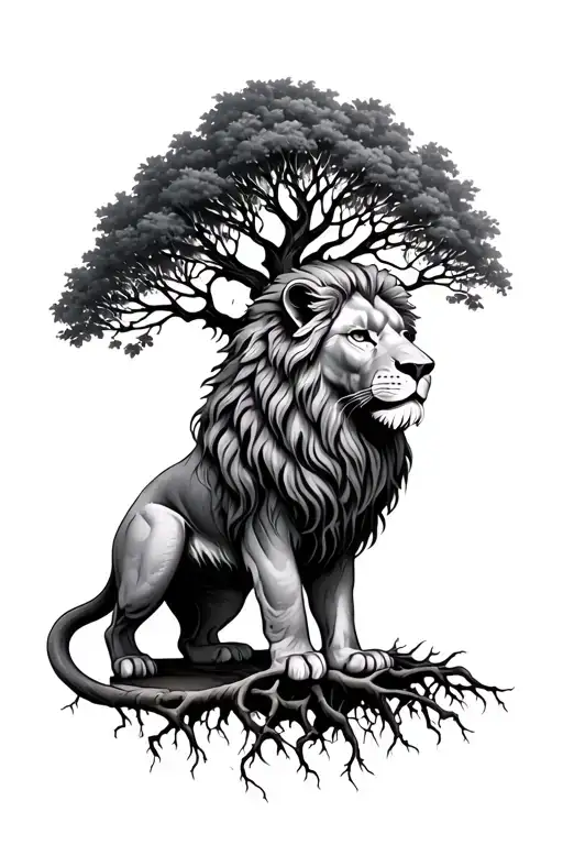 Dutch Lion Tree Growing Roots