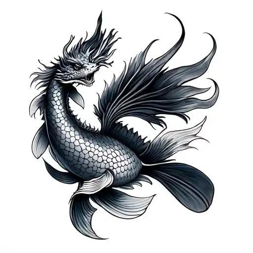 Dragon Koi Fish
