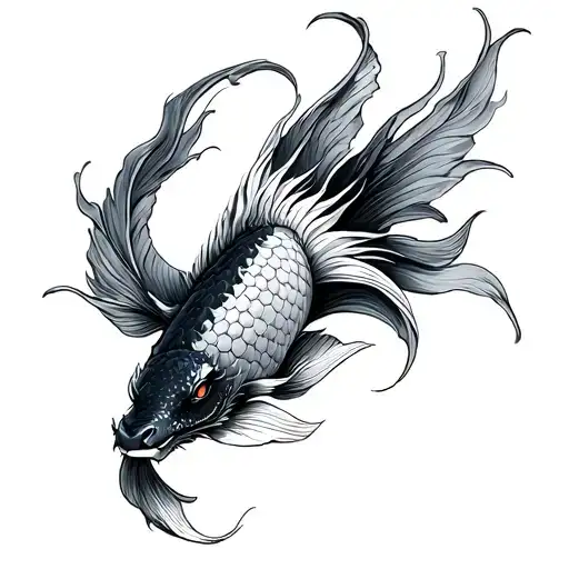 Dragon Koi Fish