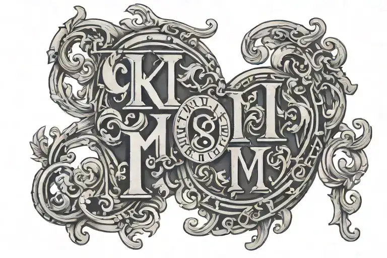 Old English Style Roman Numerals