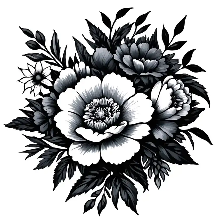 Large Traditional Flower Bouquet