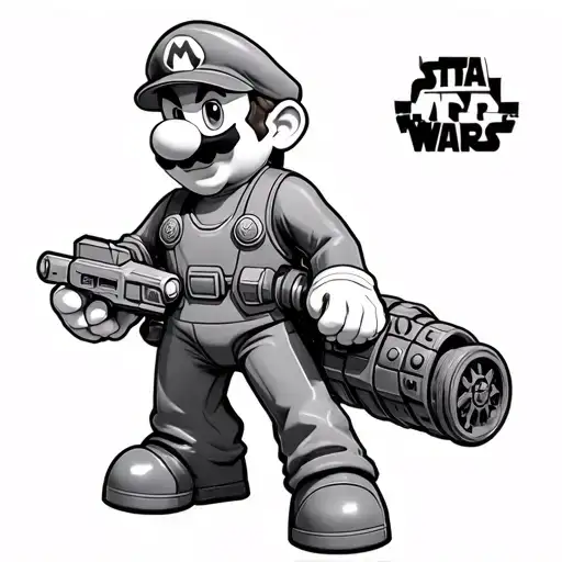 Super Mario Coming Out Of Star Wars And Lord