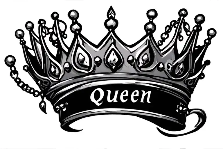 Sonal Name Tatto With Queen Crown Hanging