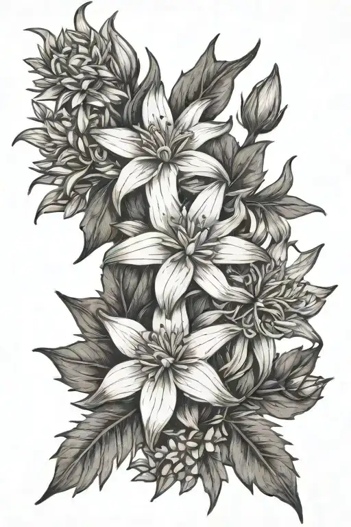 Gentian And Edelweiss