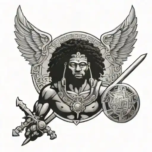 Afrocentric Christian Warrior Protector
