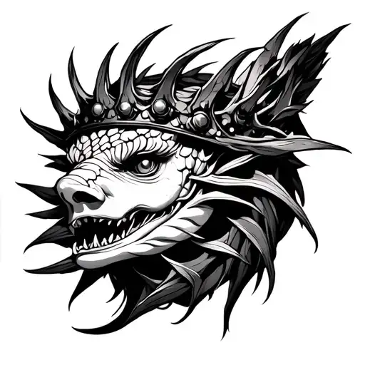 Ichthy With Thorn Crown