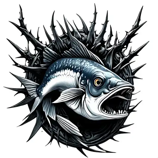 Ichthy Fish With Thorn Crown