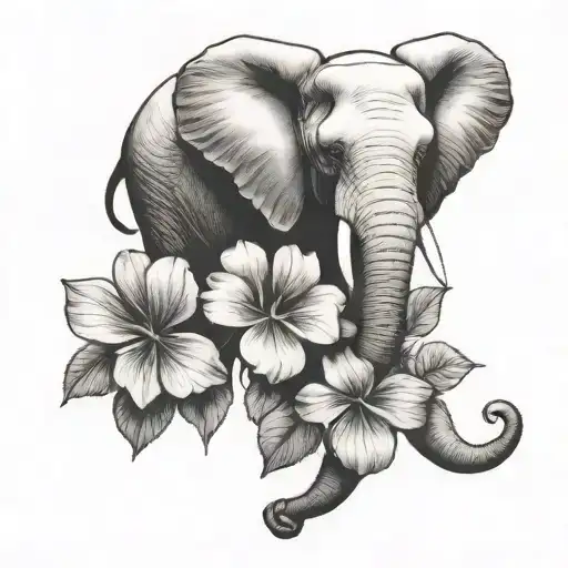Four Leaf Clover And Elephant