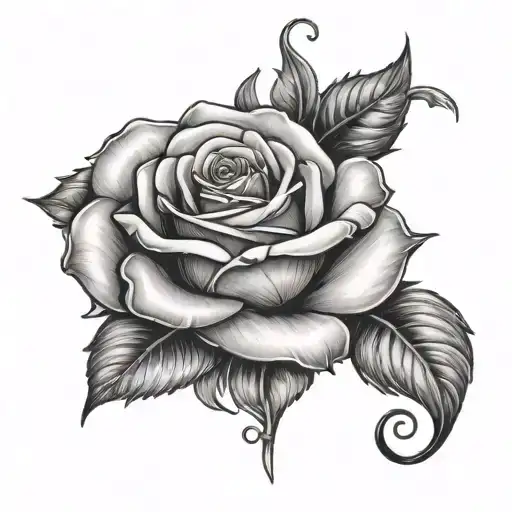 Rose And 13 Incorporated Memorial Tattoo For Friend