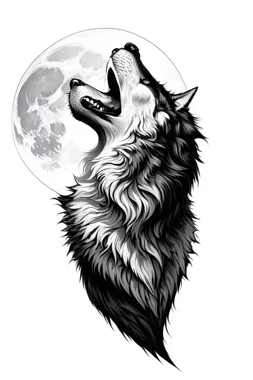 Wolf Howling At The Moon