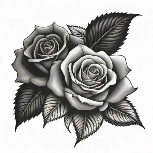 13 And Rose Memorial Tattoo For Friend