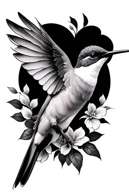 Humming Bird Flying