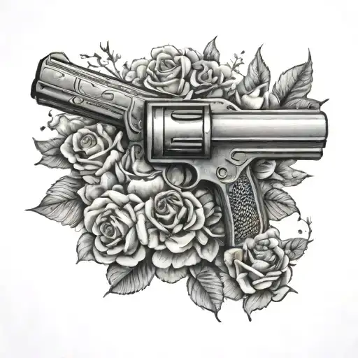 Gun And Porcelain Doll