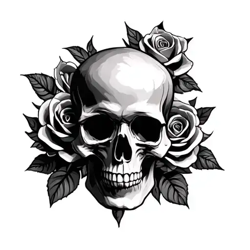 Skull And Roses