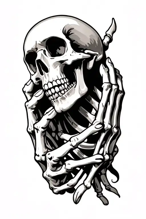 Skeleton Handa Holding