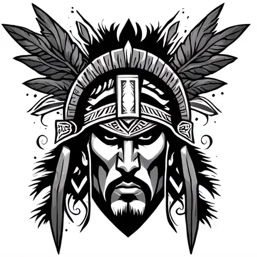 Spartan Warrior Puerto Rican Taino Tribal