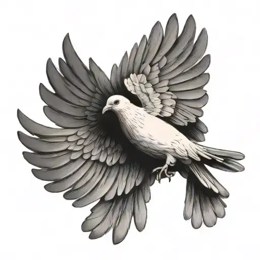 Dove Open Wings