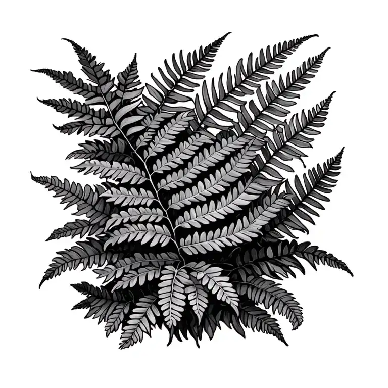 Monstra Plant Mixed With Fern Plant