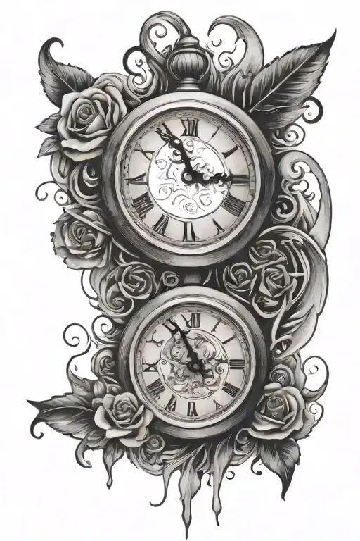 Clock Melting Cursive Family