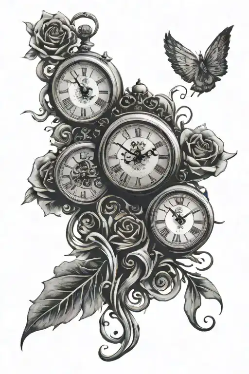 Clock Melting Cursive Family