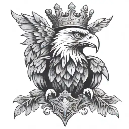 Eagle With Crown