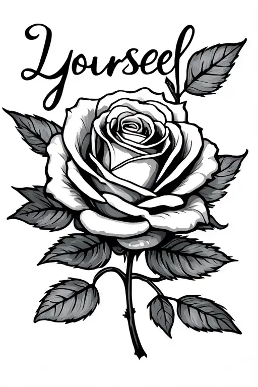Rose That Says Love Yourself