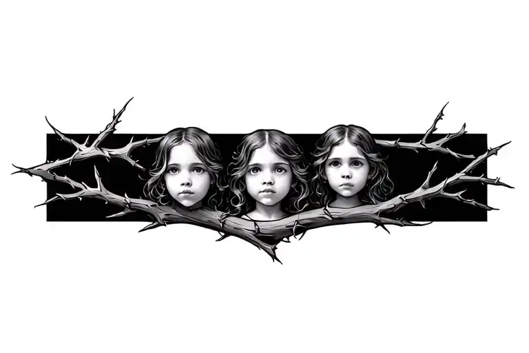 Wrapped Thorn Vines Representing My Children