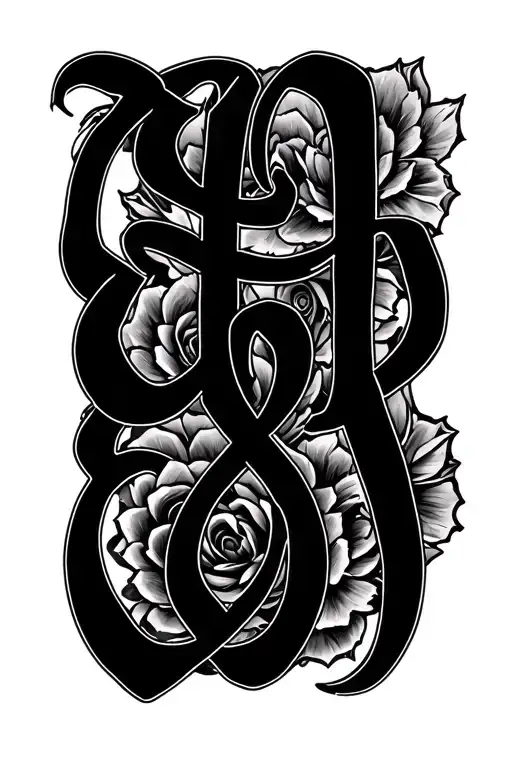 Name Tattoo Fine Line Calligraphy