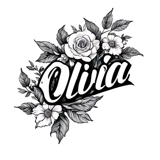 Write The Word Olivia In Beautiful Calligraphy Font