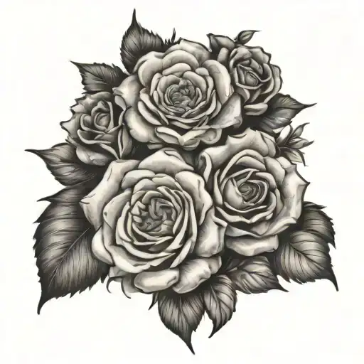 Rose And Daisy Bouquet