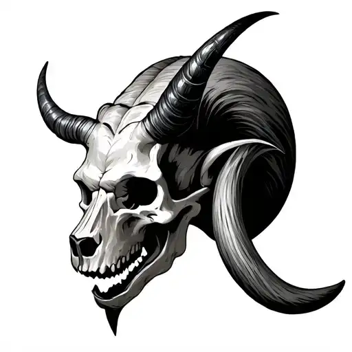 Animal Horns Without Skull